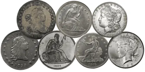 US Silver Dollars - Group Photo