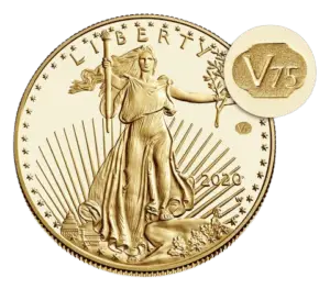 WWII 75th anniversary gold eagle