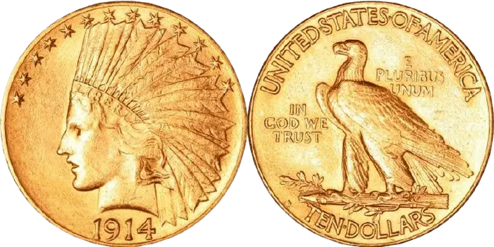 $10 Indian Head Gold Coin