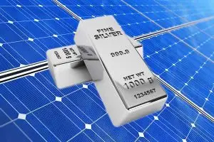 silver in solar panel
