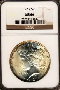 NGC Peace Dollar
