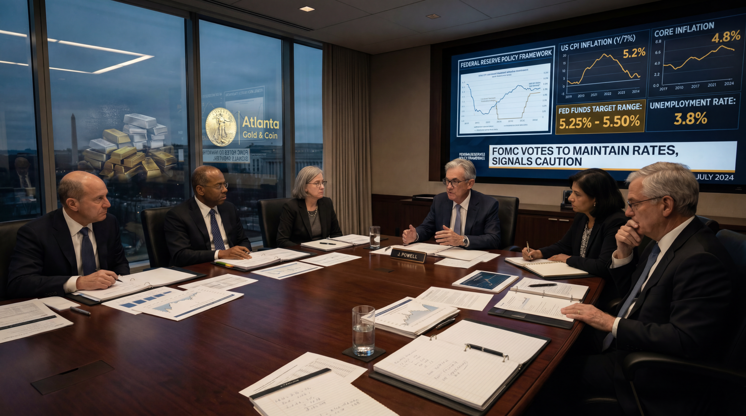 Federal Reserve rate decision impact on gold and silver prices - Atlanta Gold and Coin analysis